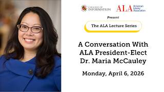 ALA Lecture Series: Dr. Maria McCauley - April 6, 2026 | UMD INFO College