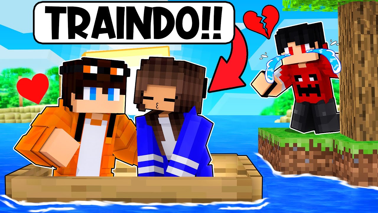 A NAMORADA do P3DRU foi pega TRAINDO no Minecraft