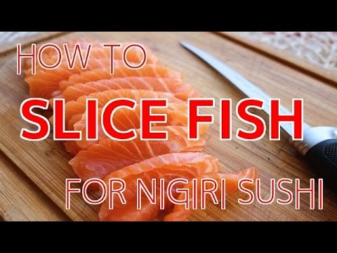 How to Slice Fish for Nigiri Sushi 【Sushi Chef Eye View】