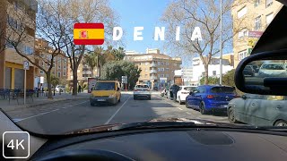 Denia🇪🇸 4K (Spain) – Driving in City ​Center