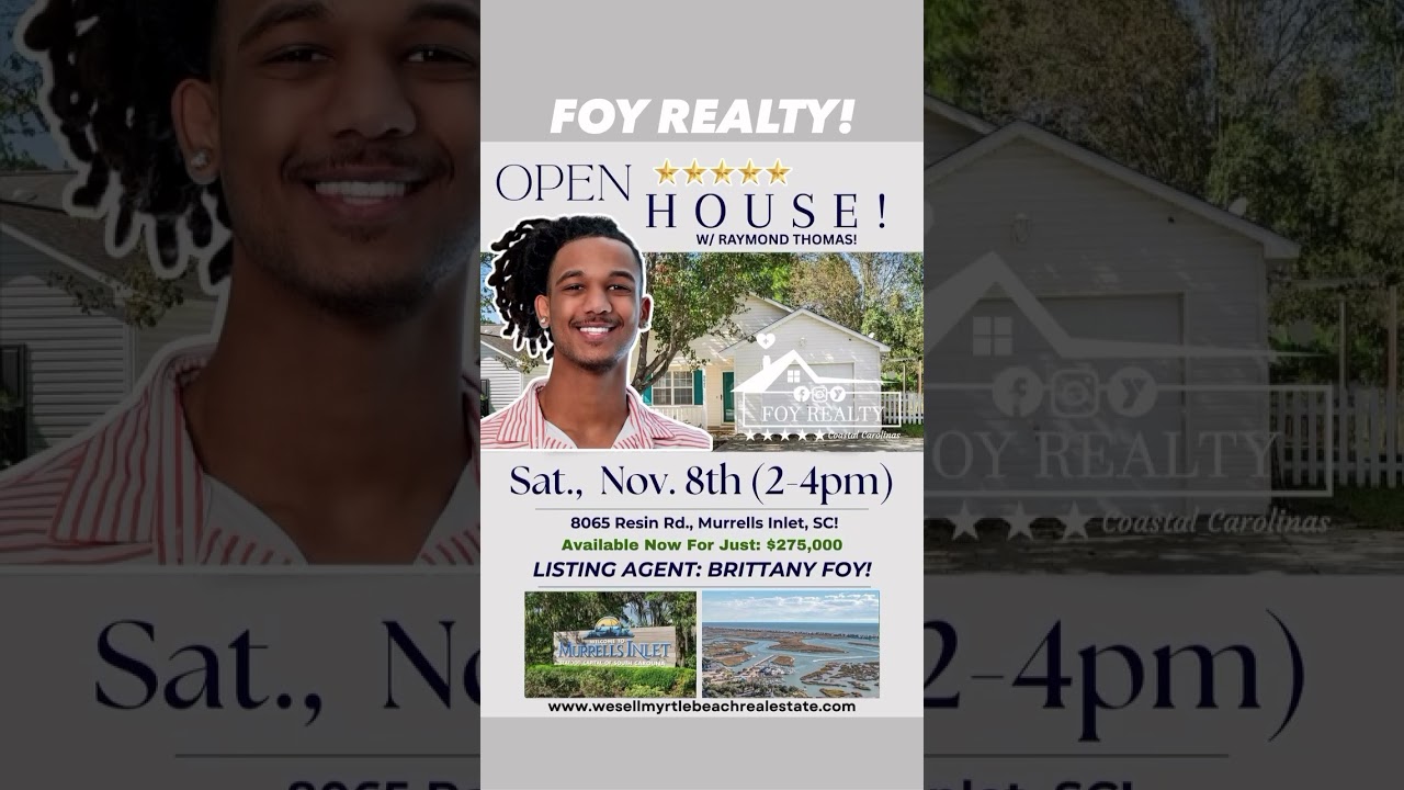 OPEN HOUSE IN BEAUTIFUL MURRELLS INLET, SC! ⭐️⭐️⭐️⭐️⭐️