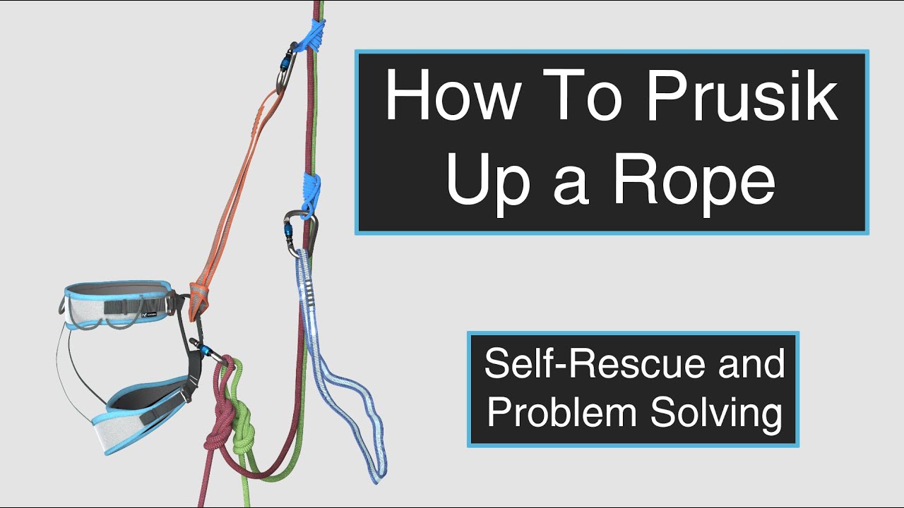 How To Prusik Up a Rope Trad Climbing SelfRescue Skills YouTube