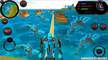 Robot Shark - Real Future Pirate Action - New Game | by Naxeex Corp | Android GamePlay #02
