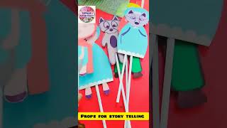 #story telling props# Little red ridding hood #shorts #viralvideo #uniquecreativeart& craft.