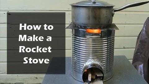 How to Make a Rocket Stove from a Coffee Can