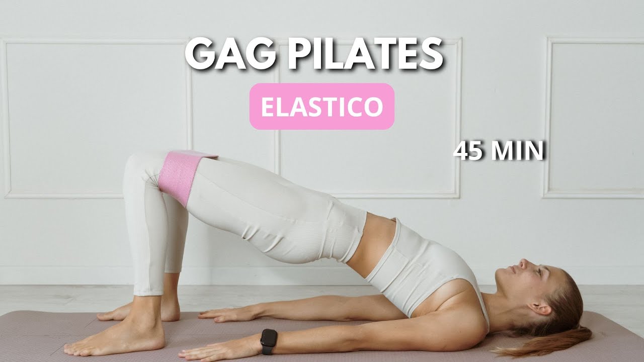 45 MIN GAG PILATES + ELASTICO || Lezione in diretta per GAMBE - ADDOMINALI - GLUTEI