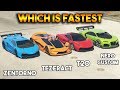 Gta 5 online  tezeract vs nero custom vs zentorno vs t20 which is fastest