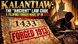 KALANTIAW: The "Ancient" Law Code a Filipino Forger Made Up in 1913