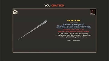 [WAD]HD™ - Team Fortress 2 - Wesker - Sharp Dresser Crafting - Fail