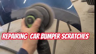Paan0 e repair Car bumper Scratch?watch & learn tutorial tips.Car/Auto body repair Denting Painting