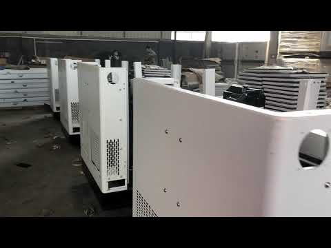 Super silent diesel generator set is ready for assembly