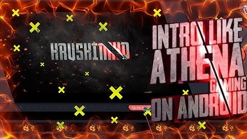 Athena gaming intro full tutorial step by step | how to create gaming intro | @Am Lit @ATHENA Gaming