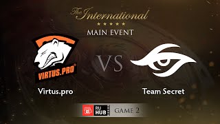 : Virtus.pro -vs- Secret, TI5 Main Event, LB Round 3, Game 2