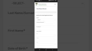 VOTER'S CARD REGISTRATION GUIDE Using a mobile phone screenshot 4