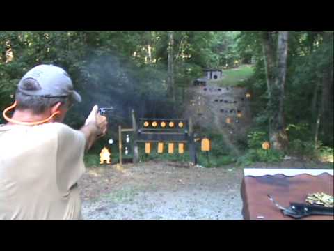 Shooting and discussion of a vintage Colt New Service Revolver. Vintage 1907.