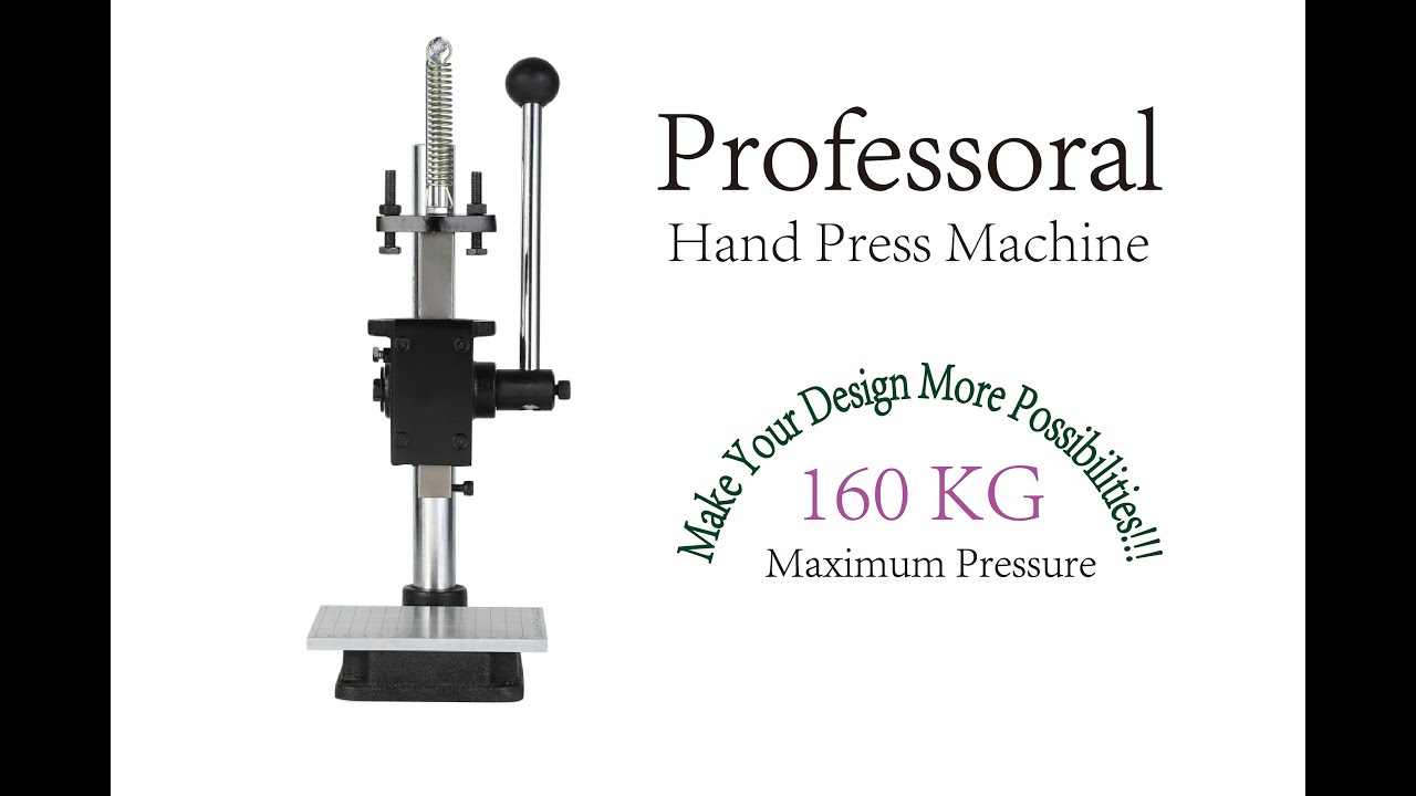 hand press machine leather tools YouTube