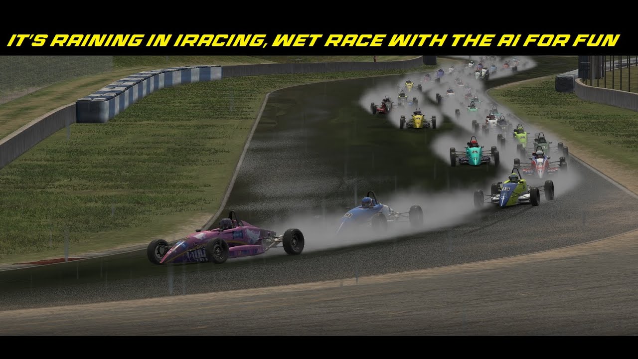 It Is Racing It's raining in iRacing! Lets do an AI race! - YouTube