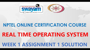 Real Time Operating System | NPTEL | Week 1 | Assignment 1 Solution | Jan 2021