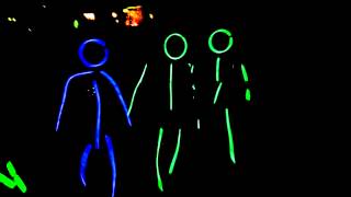 Morph suit stickman Halloween 2014