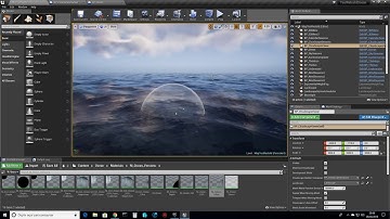 UE4 - WIP Community FREE Ocean project and translucency sort hint - in the video Cloudscape Seasons