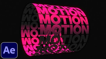 3D Cylinder Text Animation Tutorial in After Effects | No Plugins