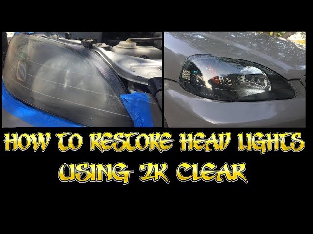 SprayMax 2K clear coat headlight restoration *Short Version* 