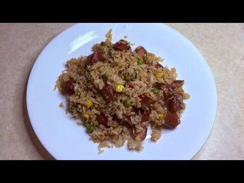 Rice and Hotdogs Recipe | How to Cook Hotdogs Rice