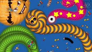 WormsZone.io 001 Slither Snake Top 01 - Cacing Barbar - Worms Zone Best Gameplay #261 screenshot 5