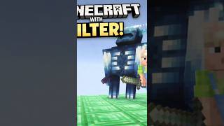 Minecraft Filter vs Real 😂 #minecraft