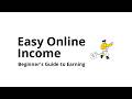 How to make money online for beginners