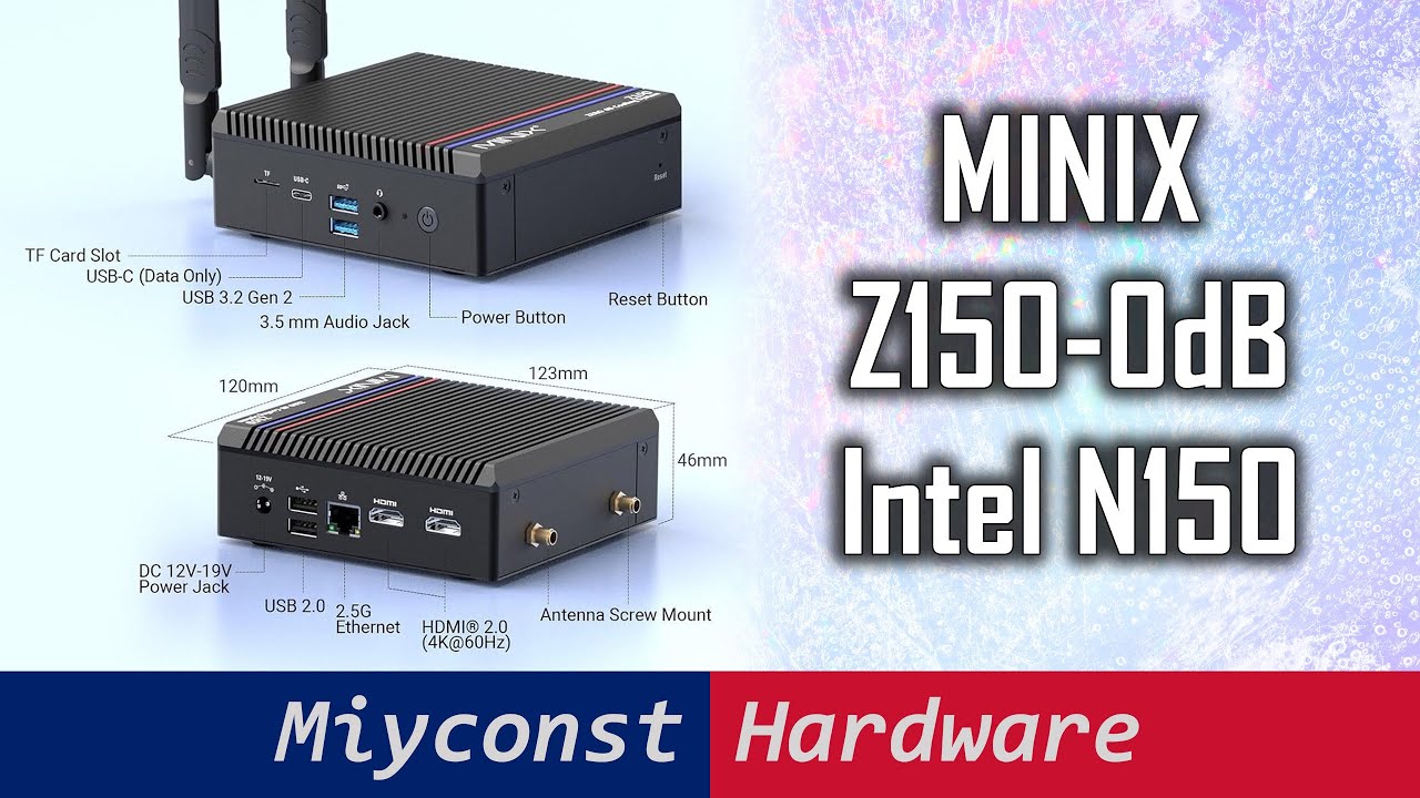 MINIX Z150-0dB Mini-PC with Intel N150 or DIY with E3-1275 V6