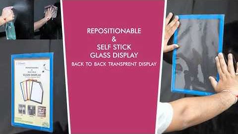 Infomate Self Stick Glass display, Magnetic Folder, Wall Hanger Display solutions