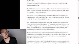 Reading through the TWAMM paper