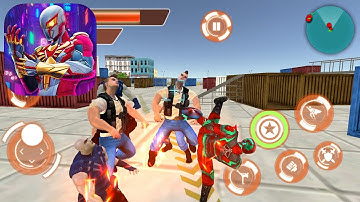 Iron Spider Hero Rope Flying Gameplay Walkthrough Part 2 (IOS/Android)