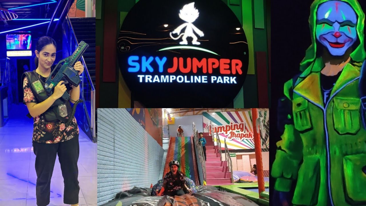 Lucknow Biggest Trampoline Park Sky Jumper 🤩 Lucknow Tourist Places In