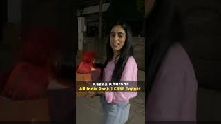 Aasna Khurana All India Rank-1 😎🔥#samridhimam #physicswallah #jee#neet#class10 #pw_motivation