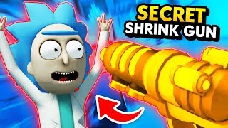 Using SECRET SHRINK GUN To Turn RICK Into TINY RICK (Rick and Morty: Virtual RickAlity VR Gameplay)