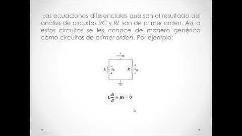 Circuitos de 1° Parte 3: Circuitos de primer orden introducción
