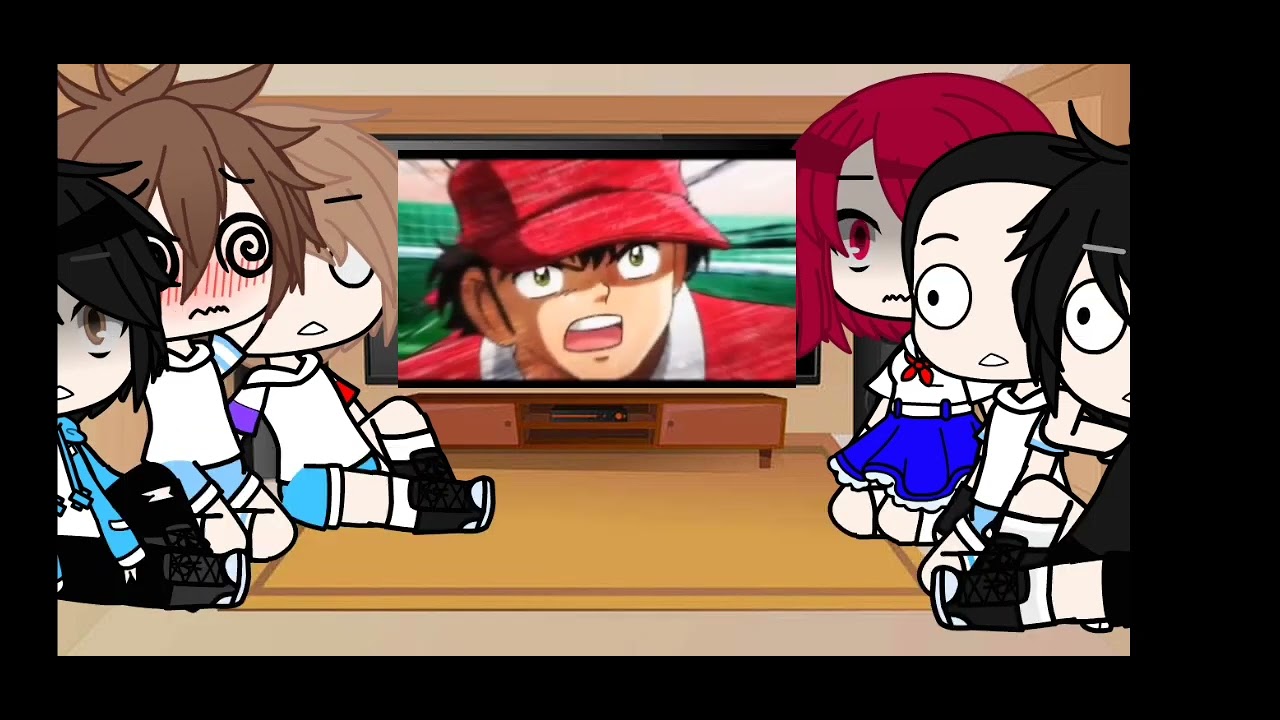 los del nankasu ,sanae y kojiro y el entrenador reacciona a wakabashi. y wakabashi x tsubasa 😋