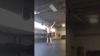 7/2/2018 - Snatch Pull w/Eccentric + Snatch High Pull + Power Snatch - 120# (10x1)