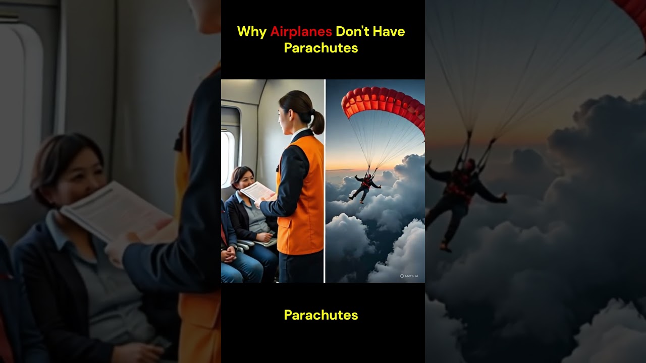 Why Airplanes Don't Have Parachutes 🪂🪂 #shorts