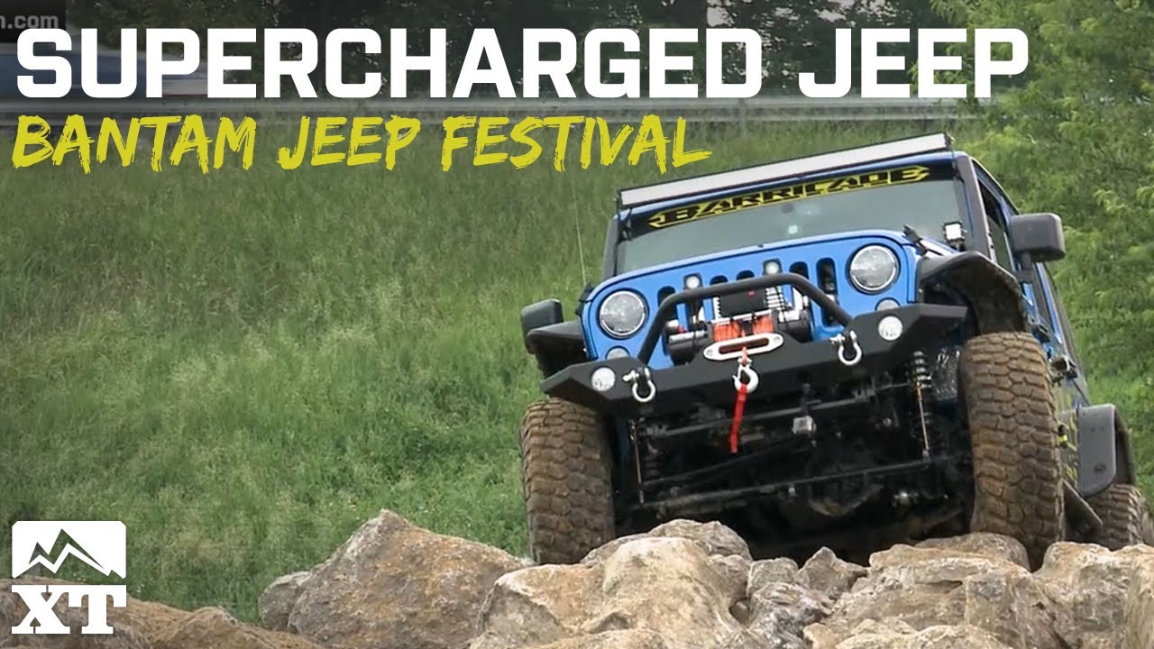 Supercharged Jeep Owns Trails at Bantam Jeep Festival 2015! - YouTube