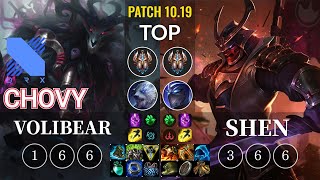 DRX Chovy Volibear vs Shen Top - KR Patch 10.19