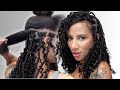BOHO BOB W/ BRAIDING HAIR + HUMAN HAIR CURLS😍 ft @qvrhairofficial