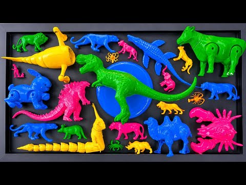 Cleaning: dinosaur animals, Bloop, El Gran Maja, Sea Eater, Lobster, Cow, Camel, Rabbit, Lion, Tiger
