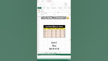 Turn Excel Tables Into Pictures in 3 Seconds! 🖼️⚡