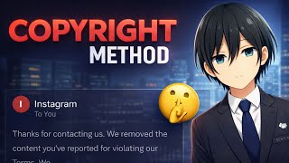 New Copyright Ban Method 🔥 | How to ban Instagram ny using copyright method ❤️‍🩹 #instagramcopyright