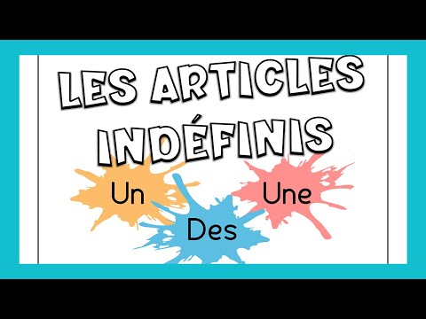 Los artículos indefinidos en francés | Gramática