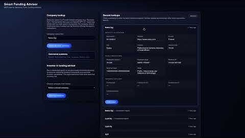 sinceai video submission team finance