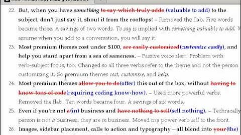 How To Edit: Copy Editing Tutorial #1